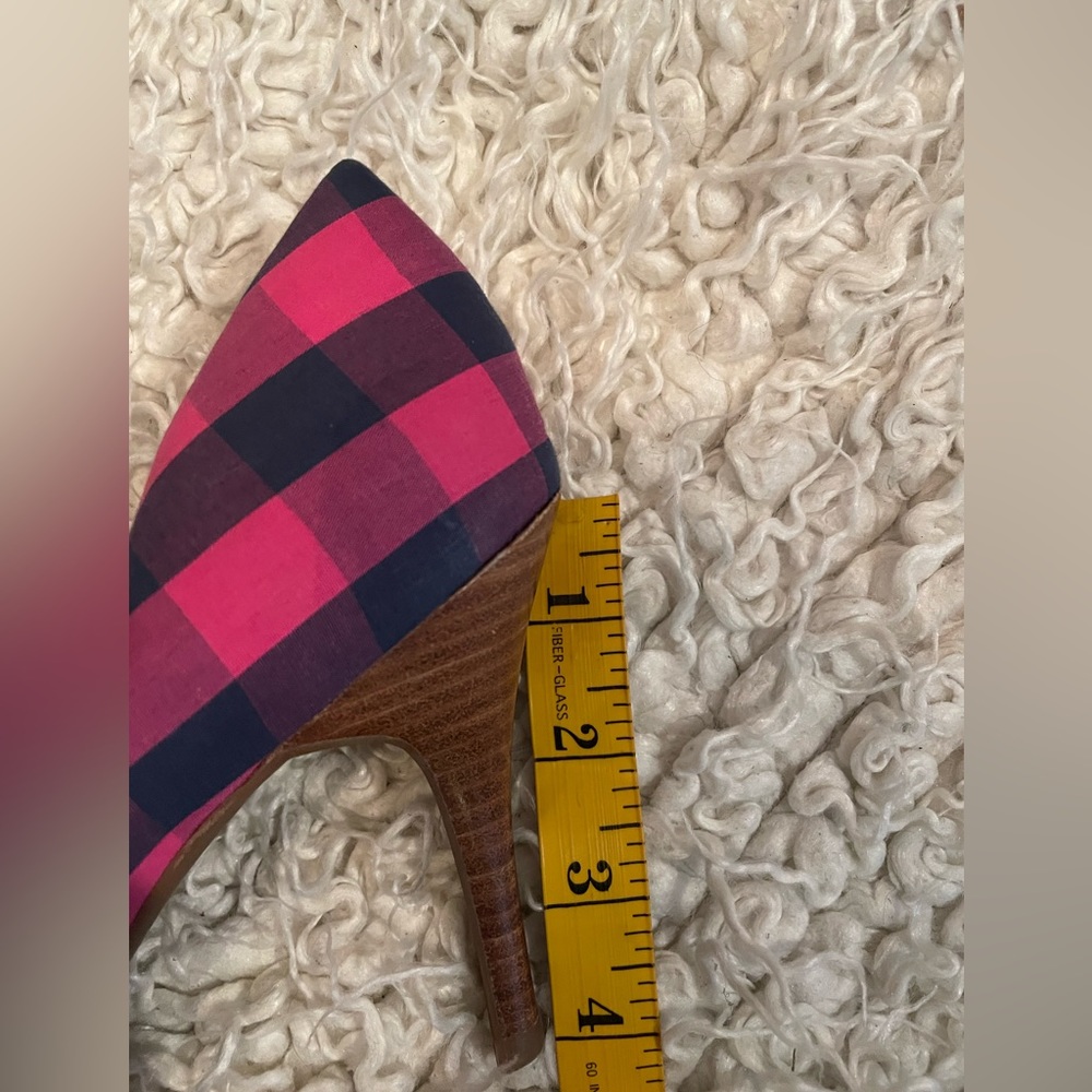 Jessica Simpson Checkered Pink Pattern Size 8.5 - Picture 6 of 6